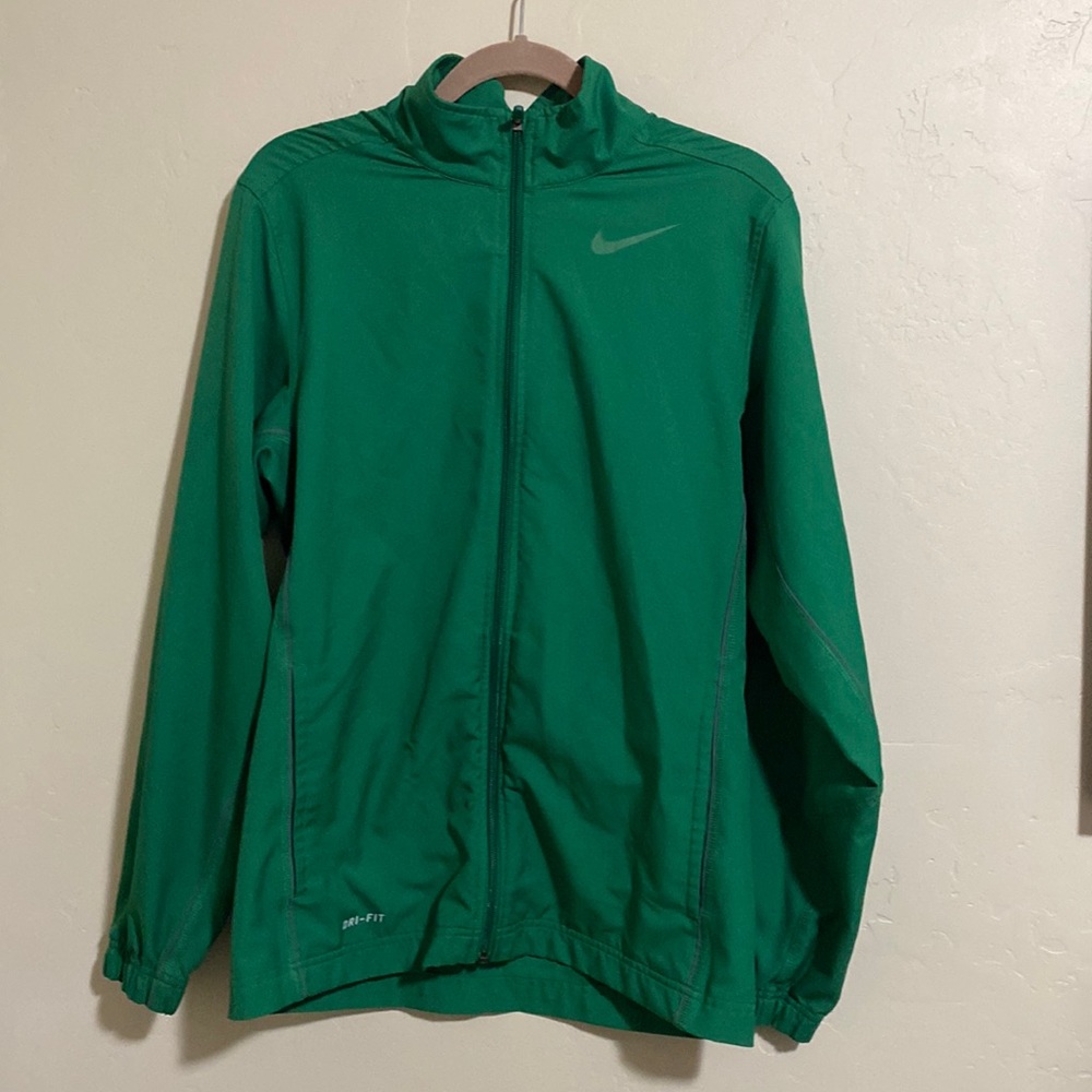 Nike Green Dri-fit Zip-up
